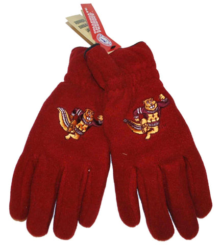 Minnesota golden gophers gii guantes de rendimiento casual de lana granate - sporting up