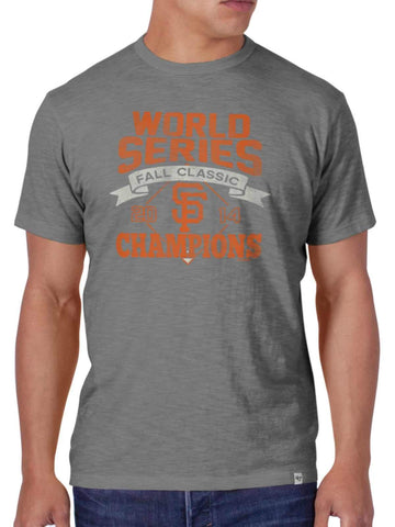 Hellgraues 2014 World Series Champions-T-Shirt der Marke San Francisco Giants 47 – sportlich