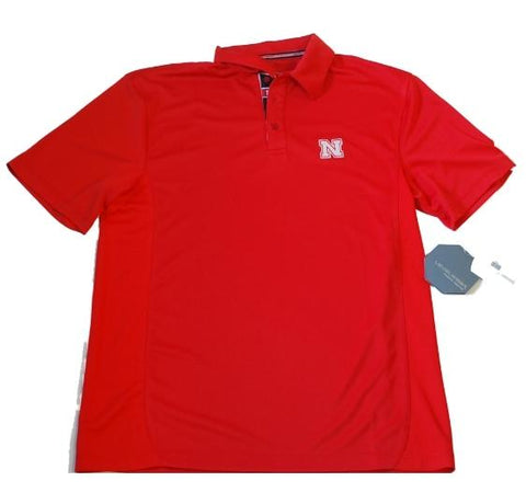 Shop Nebraska Cornhuskers Levelwear Mens Red Performance Polo Shirt - Sporting Up