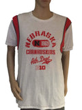 Nebraska Cornhuskers Blue 84 Mens 1869 Athletic Department White Red T-Shirt - Sporting Up