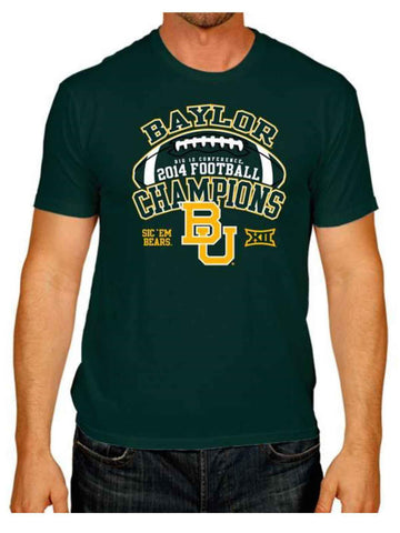 Baylor trägt das siegesgrüne 2014 Big 12 NCAA Football Champions-T-Shirt – sportlich