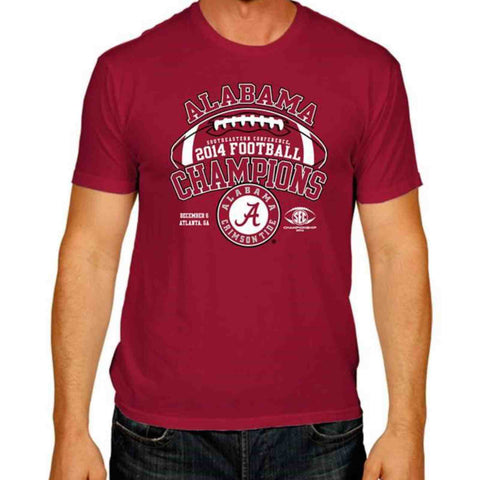 Camiseta de campeones de fútbol de Alabama Crimson Tide Victory Red 2014 Sec - Sporting Up
