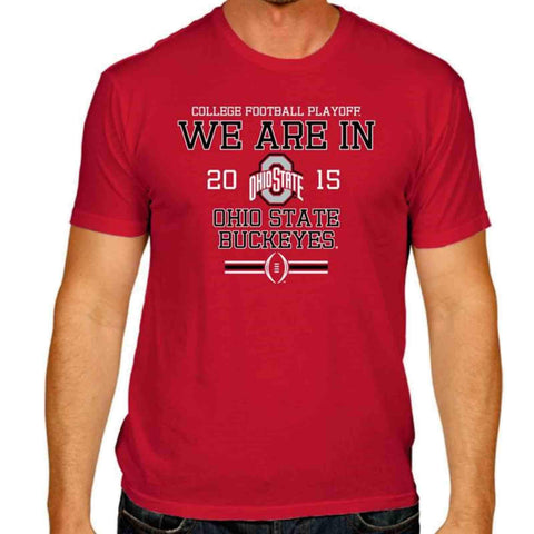 Shop Ohio State Buckeyes Victory Red 2015 We Are In College Football Playoff T-Shirt - Sporting Up