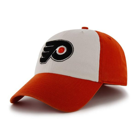 Philadelphia flyers 47 märken vit orange franchisemonterad keps med sömlös hatt - uppåt