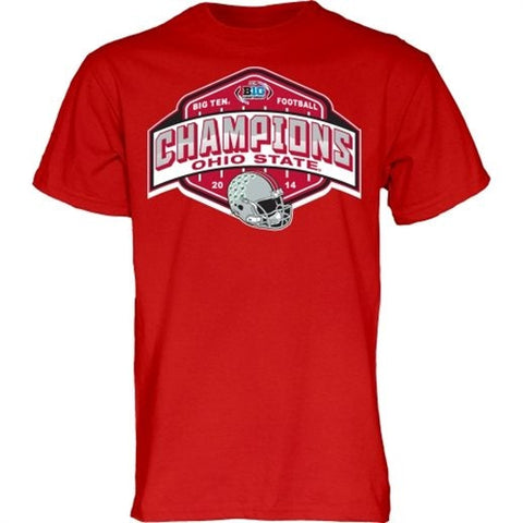 Ohio State Buckeyes 2014 Big 10 Football Champions Umkleideraum-T-Shirt – sportlich