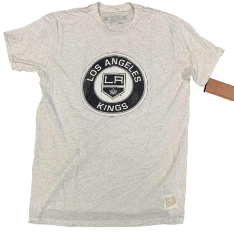 Hellgraues Triblend-Vintage-Logo-T-Shirt der Los Angeles Kings im Retro-Stil – sportlich