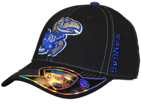 Shop Kansas Jayhawks Top of the World Black Balance Memory Fit Hat Cap - Sporting Up