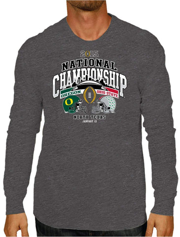 Shop Ohio State Buckeyes Oregon Ducks 2015 National Championship Game LS T-Shirt - Sporting Up