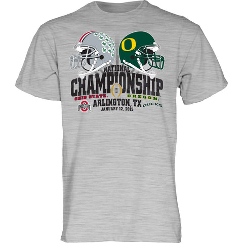 Ohio state buckeyes oregon ducks 2015 fotbolls-nationella mästerskap t-shirt - sporting up