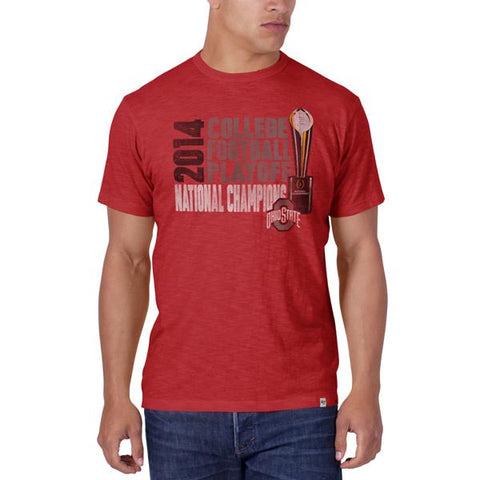 Shop Ohio State Buckeyes 47 Brand 2015 College Football National Champs Red T-Shirt - Sporting Up