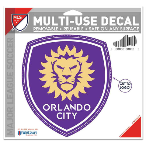 Shop Orlando City SC Logo WinCraft Removable Multi-Use Sticker Decal 4.5"x5.75" - Sporting Up