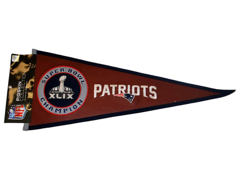 Shop New England Patriots 2015 Super Bowl XLIX Champions Pigskin Pennant - Sporting Up