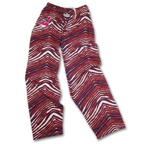 Shop Cleveland Indians ZUBAZ Red White Navy Vintage Style Zebra Pants - Sporting Up