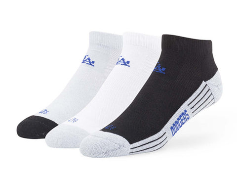 Shop Los Angeles Dodgers 47 Brand Tonal 3 Pack Performance Low Cut Socks (L) - Sporting Up