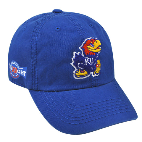 Shop Kansas Jayhawks XI Straight Big 12 Basketball Conference Champs Adj Crew Hat Cap - Sporting Up