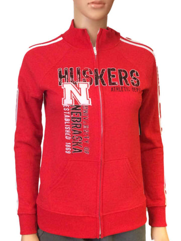 Nebraska cornhuskers blue 84 chaqueta deportiva roja con forro polar y cremallera para mujer - sporting up