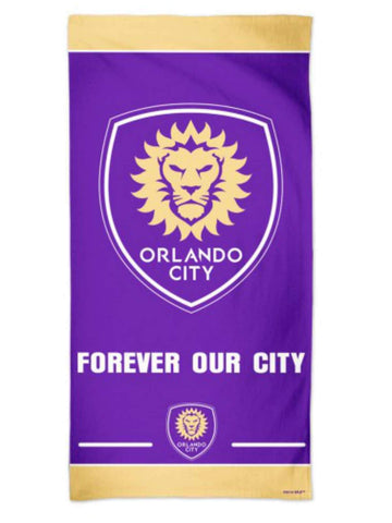 Shop Orlando City SC McArthur Wincraft Purple Cotton Beach Towel (30" x 60") - Sporting Up