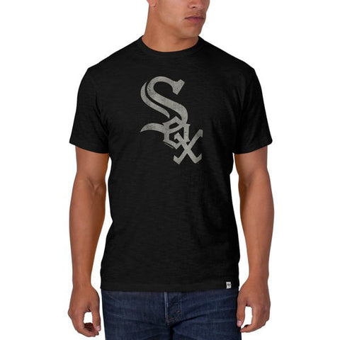 Chicago White Sox 47 Brand Jet Black Soft Cotton Scrum T-Shirt - Sporting Up
