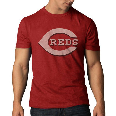 Achetez le t-shirt mêlée en coton doux rouge de sauvetage de la marque 47 de Cincinnati Reds - Sporting Up