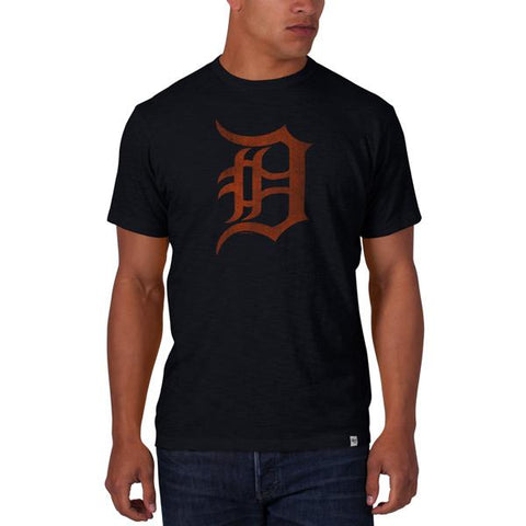 Detroit Tigers 47 Brand Herbst-Marineblaues „D“-Logo-Scrum-T-Shirt aus weicher Baumwolle – sportlich