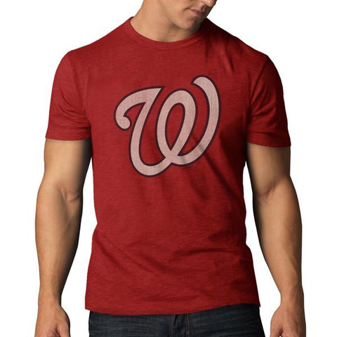 Compre camiseta scrum de algodón suave roja de rescate de la marca 47 de los washington nationals - sporting up