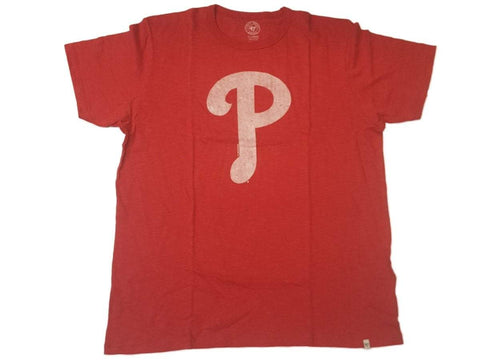 T-shirt de mêlée en coton doux rouge de sauvetage de la marque Philadelphia Phillies 47 - Sporting Up