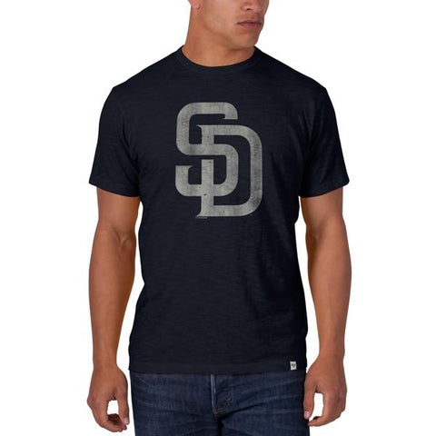 San Diego Padres 47 marque automne marine « sd » logo t-shirt mêlée en coton doux - sporting up