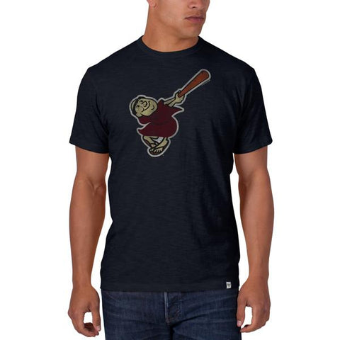 Shop San Diego Padres 47 Brand Fall Navy Alternate Vintage Logo Scrum T-Shirt - Sporting Up