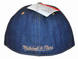 Dallas Stars Mitchell & Ness Denim Structured Flat Bill Fitted Hat Cap (7 3/8) - Sporting Up