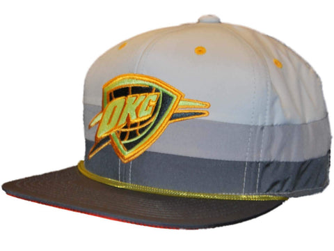 Oklahoma City Thunder Mitchell & Ness Gray Neon Lightweight Snapback Hat Cap - Sporting Up