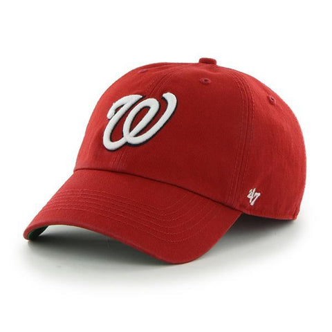 Shoppen Sie die Mütze der Washington Nationals 47 Brand Franchise in Rot und Weiß mit Heimlogo – sportlich