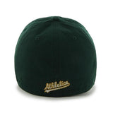Oakland Athletics 47 Brand Franchise Green White Yellow Trim Logo Road Hat Cap - Sporting Up