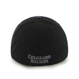Colorado Rockies 47 Brand Franchise Black Purple Mountain Logo Hat Cap - Sporting Up