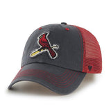 St. Louis Cardinals 47 Brand Navy Red Vintage Taylor Closer Mesh Flexfit Hat Cap - Sporting Up
