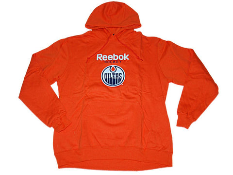 Shop Edmonton Oilers Reebok Orange Big Logo Pullover Hoodie Sweatshirt (L) - Sporting Up
