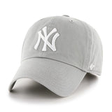 New York Yankees 47 Brand Gray Clean Up Adjustable Slouch Hat Cap - Sporting Up