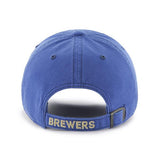 Milwaukee Brewers 47 Brand Montego Blue Stillwater Clean Up Adj Hat Cap - Faire du sport