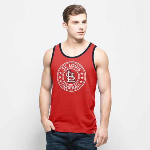 St. Louis Cardinals 47 Brand Red All Pro Sleeveless Cotton Tank Top T-Shirt - Sporting Up