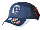 Sporting KC Antigua Navy Performance Fairway Technical Fit Adjustable Hat Cap - Sporting Up