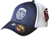 Sporting Kansas City Antigua Navy Performance Technical Fit Phase Mesh Hat Cap - Sporting Up