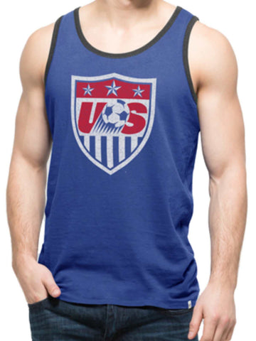 Blaues Tanktop-T-Shirt der Marke 47 der Fußball-Nationalmannschaft der Vereinigten Staaten der USA – sportlich