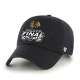 Chicago Blackhawks 2015 NHL Stanley Cup Finals 47 Brand Black Adjustable Hat Cap - Sporting Up