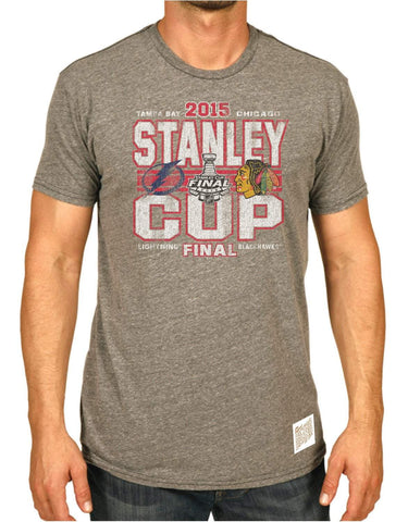 Shop Chicago Blackhawks Tampa Bay Lightning 2015 NHL Stanley Cup Final T-Shirt - Sporting Up