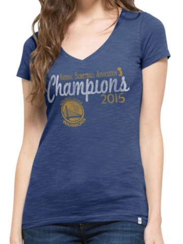Golden state warriors 2015 final champions 47 brands scrum t-shirt för kvinnor - sportig