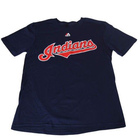 Cleveland indianer majestätisk ungdom marinblå nick swisher #33 bomullsspelare t-shirt (m) - sporting up