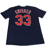 Cleveland Indians majestueux jeunesse marine nick swisher #33 t-shirt de joueur en coton (m) - faire du sport