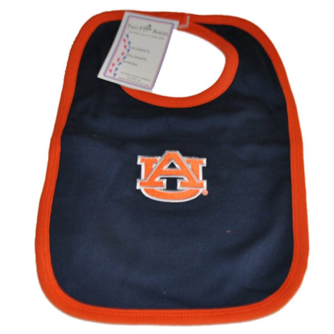 Auburn Tigers Two Feet Ahead Infant Baby Newborn Navy Orange Knit Bib - Sporting Up