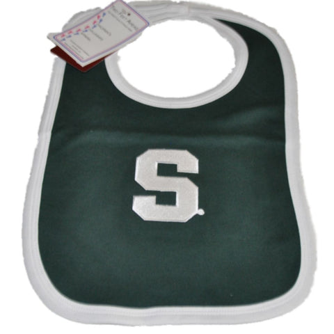 Shop Michigan State Spartans Two Feet Ahead Infant Baby Newborn Green Knit Bib - Sporting Up