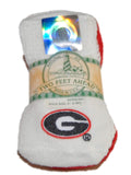 Georgia Bulldogs Two Feet Ahead Infant Baby Newborn 3 Pair Red White Socks Pack - Sporting Up