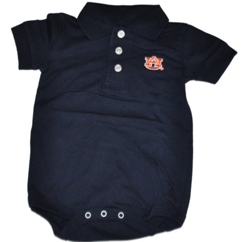 Shop Auburn Tigers Two Feet Ahead Baby Infant Golf Polo Navy One Piece Outfit - Sporting Up